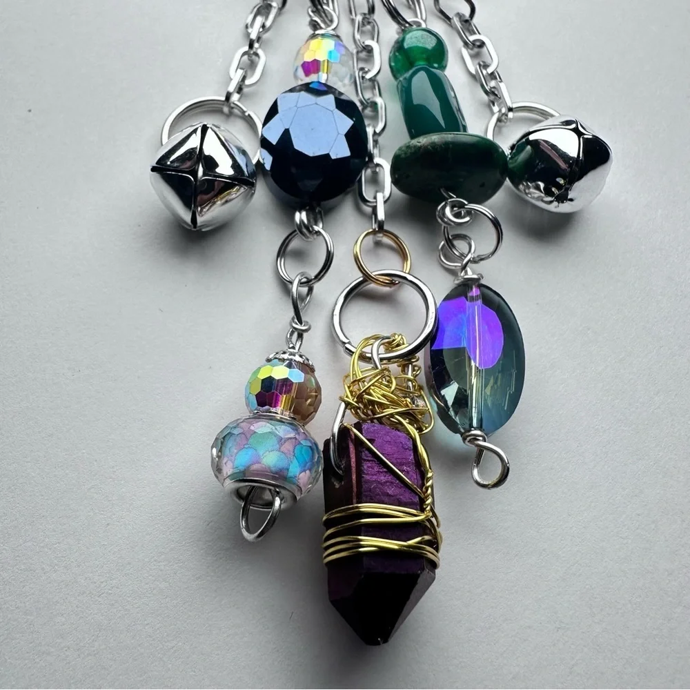 Brooch Pin Hand Crafted | Glass Beaded Artisan Multicolor Wire-Wrapped OOAK
